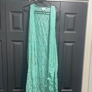 LuLaRoe Lace Top in Mint